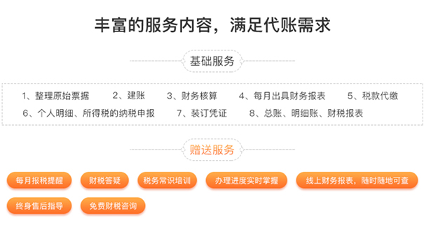 鄭州金水區(qū)注冊公司代理記賬包括什么呀